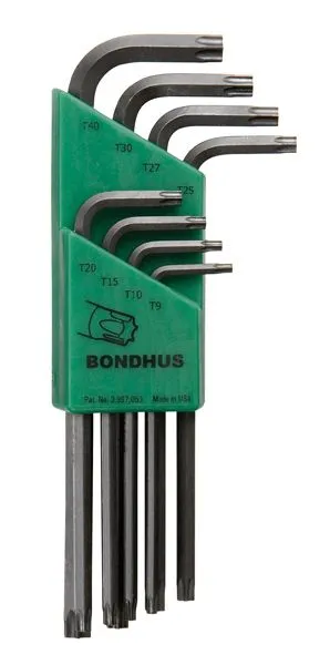 Zestaw Kluczy Torx Długich TX9-40, 8 szt, BONDHUS