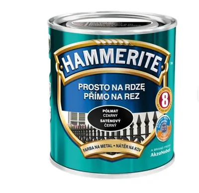 Emalia HAMMERITE Satynowy Półmat 0,7l - Czarny