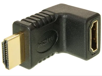Złącze Kątowe HDMI Wtyk/Gniazdo Małe