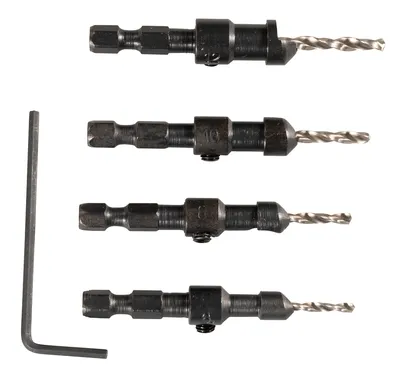 Zestaw Pogłębiacz Stożkowy I Wiertła 2.4-3.6MM 4 szt. MAKITA