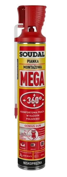 Pianka Montażowa Wężykowa Multi Position Genius Gun 750ml SOUDAL