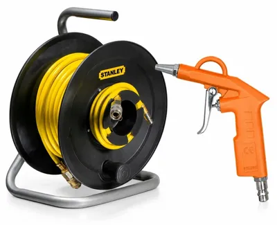 Wąż Na Bębnie 8*12 20mb + Pistolet Do Przedmuchiwania IMX126 STANLEY