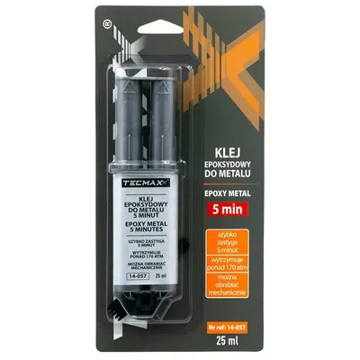 Klej Epoksydowy Do Metalu 5 Minut - Strzykawka 25ml TECMAXX