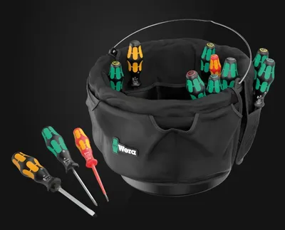 Zestaw 12 Wkrętaków Kraftform + Organizer Na Wiadro WERA
