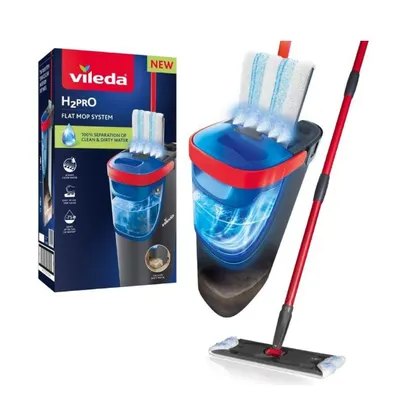 VILEDA Mop Płaski H2PRO Flat System Box