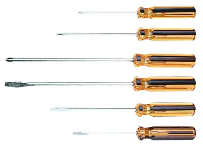 Wkrętaki 6 Sztuk Rączka TOP TOOLS - Żółta