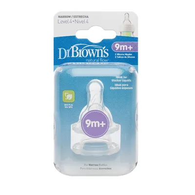 Dr.Browns 313 Smoczek Silikonowy Do Butelki Standard Poziom 4 2-PAK