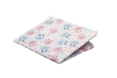 AKUKU A0254 Podkład Peva 55x70 Sowy Różowo-Niebieskie