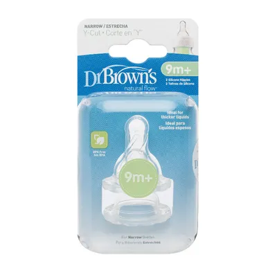 Dr.Browns 312 Smoczek Silikonowy Do Butelki Standard Poziom Y 2-PAK