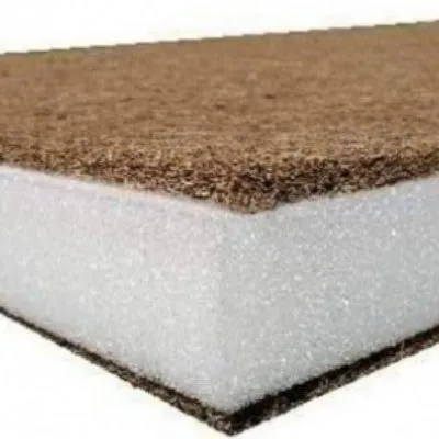 Materac Kokos-Pianka-Kokos 120x60 Tkanina - Biała