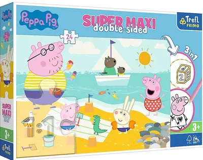 TREFL 41010 Puzzle 24 SUPER MAXI Radosny Dzień Peppy