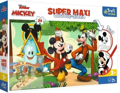 TREFL 41012 Puzzle 24 SUPER MAXI Wesoły Domek I Przyjaciele