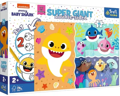 TREFL 42004 Puzzle 15 GIANT Mały Rekin