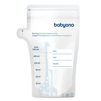 B.O.1084 Woreczki Do Przechowywania Pokarmu 180ML.30SZT