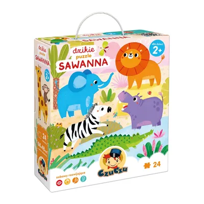 CzuCzu 7424951 Dzikie Puzzle Sawanna 24el