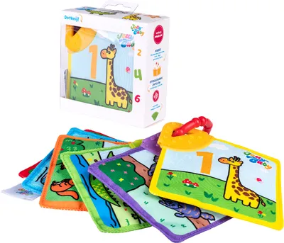 JOLLYBABY JB 80590 Książeczka - Gryzaki Zwierzęta
