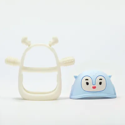 SMILY MIA M12032-2 Gryzak Silikonowy Renifer Light Blue