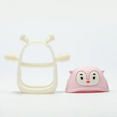 SMILY MIA M12032-1 Gryzak Silikonowy Renifer Light Pink