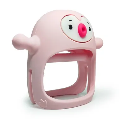 SMILY MIA M12030-1 Gryzak Silikonowy Pingwin Light Pink