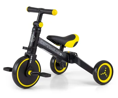 MILLY MALLY Rowerek 3w1 OPTIMUS - Czarny