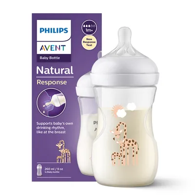 AVENT SCY903/66 Butelka Responsywna Natural Dekor 260 ml