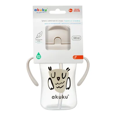 AKUKU A0204 Bidon Z Chowaną Słomką SOWA