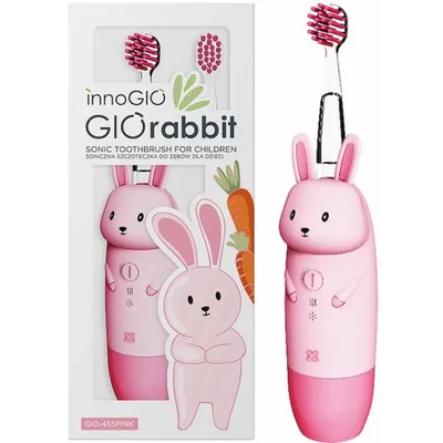 INNOGIO GIO-455PINK Soniczna Szczoteczka Dla Dzieci GIOrabbit - Różowa