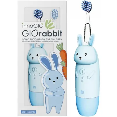 INNOGIO GIO-455BLUE Soniczna Szczoteczka Dla Dzieci GIOrabbit - Niebieska