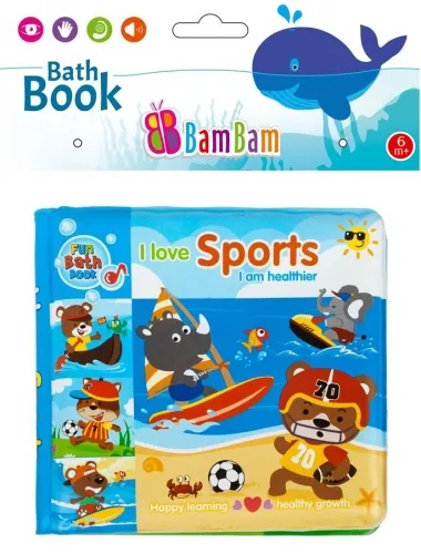 BAM BAM 432484 Książeczka Do Kąpieli Sport