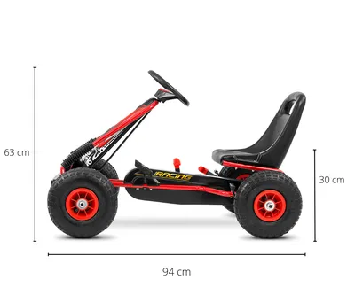 MILLY MALLY 3171 Gokart Na Pedały Thor Red