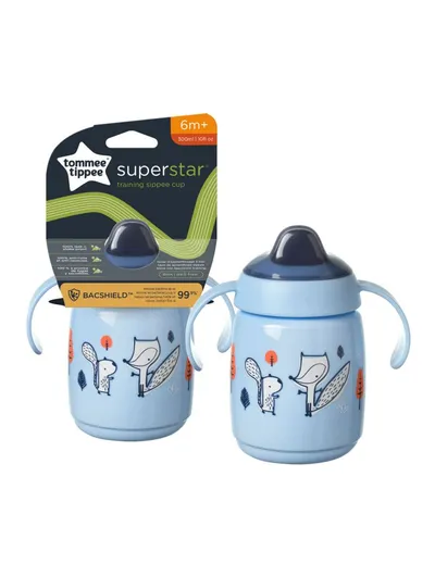 TT 447822 Kubek Z Uchwytami Superstar 300ml. 6M+ - Niebieski