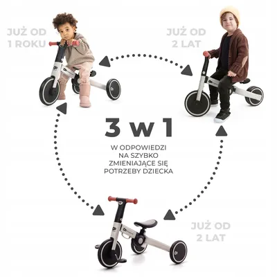 KINDERKRAFT Rowerek Trójkołowy 4TRIKE Sunflower Blue 3w1