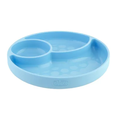 CHICCO 00010216200000 Talerz Silikonowy 3-DZIELNY Boy