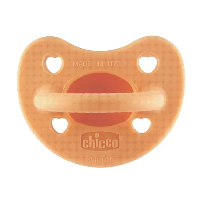 CHICCO 00073011360000 Smoczek PHYSIOFORMA LUXE 2-6M - Pomarańczowy