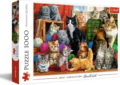 TREFL 10555 Puzzle 1000 Kocie Spotkanie