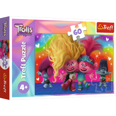 TREFL 17386 Puzzle 60 Przyjacielskie Trolle