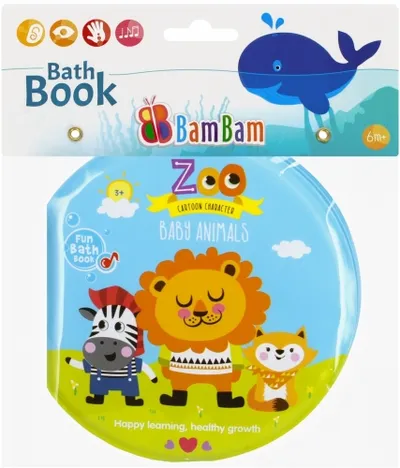 BAM BAM 432478 Książeczka Do Kąpieli Zoo