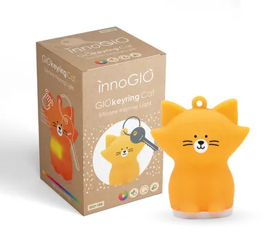 INNOGIO GIO-151 Lampka Silikonowa GIOkeyring Cat