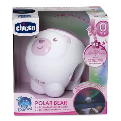 CHICCO 00011558100000 Projektor Miś Polarny Pink
