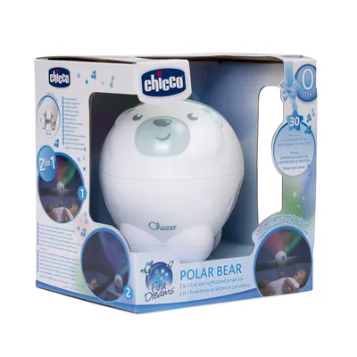 CHICCO 00011558200000 Projektor Miś Polarny Blue