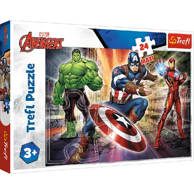 TREFL 14321 Puzzle 24 MAXI W Świecie Avengersów