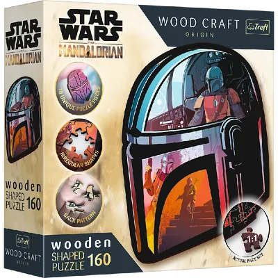 TREFL 20186 Puzzle Drewniane 160 Star Wars The Mandalorian