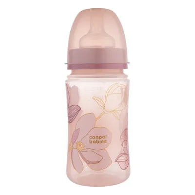 CANPOL 35/240 Butelka Antykolkowa EasyStart 240ml GOLD - Różowa