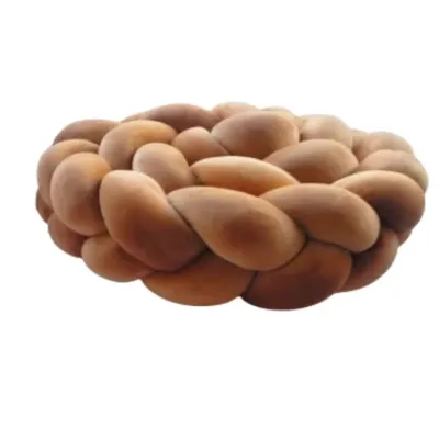 BinW 002355 Warkocz Do Łóżeczka Welur Karmel 210 cm