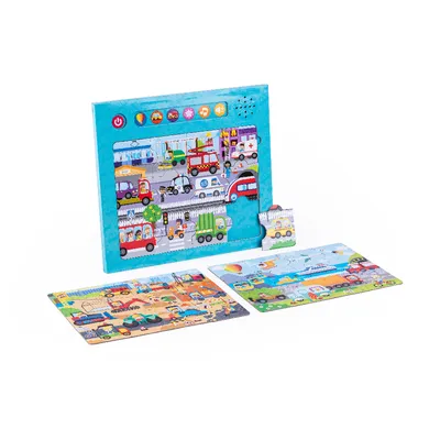 DUMEL DG 82719 Puzzle Dźwięki Wokół Nas Pojazdy