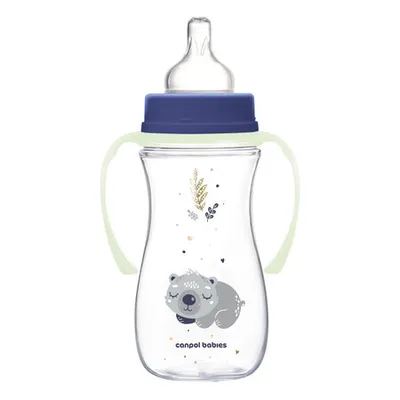 CANPOL 35/238 Butelka Antykolkowa 300ml EasyStart Sleepy Koala - Niebieska
