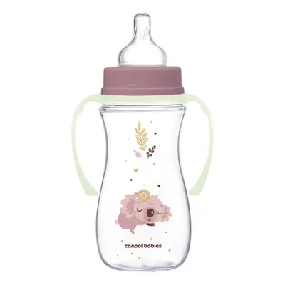 CANPOL 35/238 Butelka Antykolkowa 300ml Easy Start Sleepy Koala - Różowa