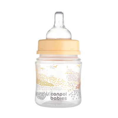 CANPOL 35/242 Butelka Antykolkowa EasyStart 120ml MOUNTAINS Beige