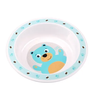 CANPOL 4/412 Miseczka Plastikowa Cute Animals Turkus