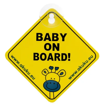 AKUKU A0645 Zawieszka/Przyssawka BABY ON BOARD